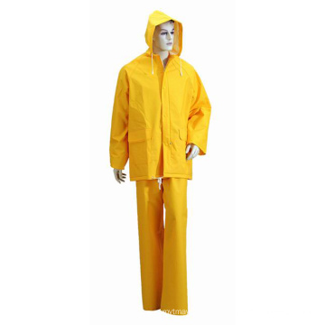 Colorful PVC / Polyester Waterproof Adult Rainwear / Rainsuit